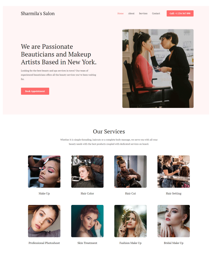 Best Hair, Salon & Spa Website Templates - Shop Exertpro