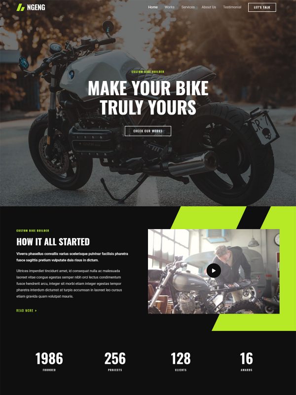 Best Bike Modification Website Templates