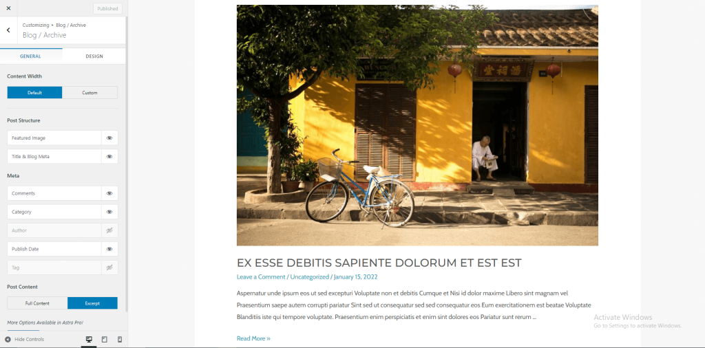 Blog Archive Settings - Shop Exertpro