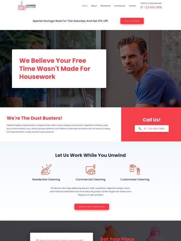 Best Cleaning Solution Website Templates