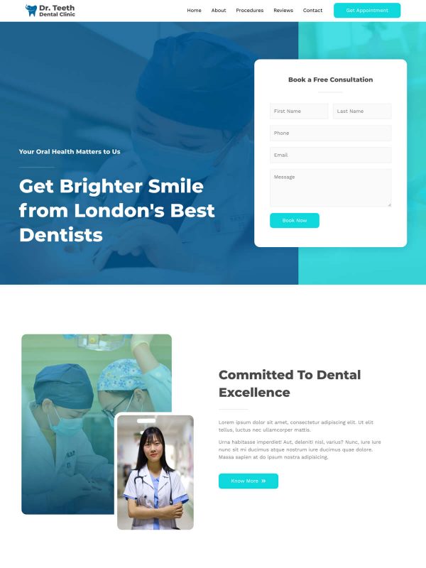 Best Website Template For Dental Clinic