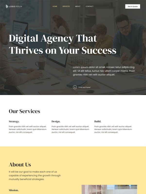 Digital Agency Website Template