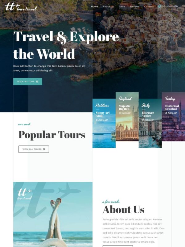 Travel Agency Website Templates