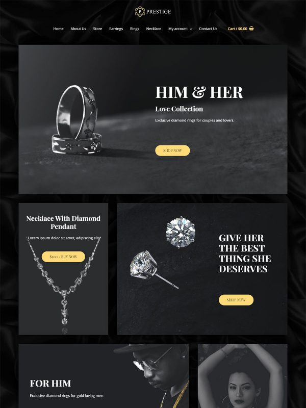 Jewellery Store Website Templates