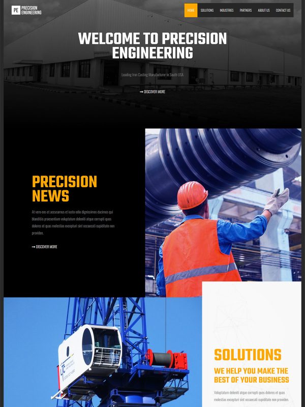 Best Manufacturing Company Website Templates