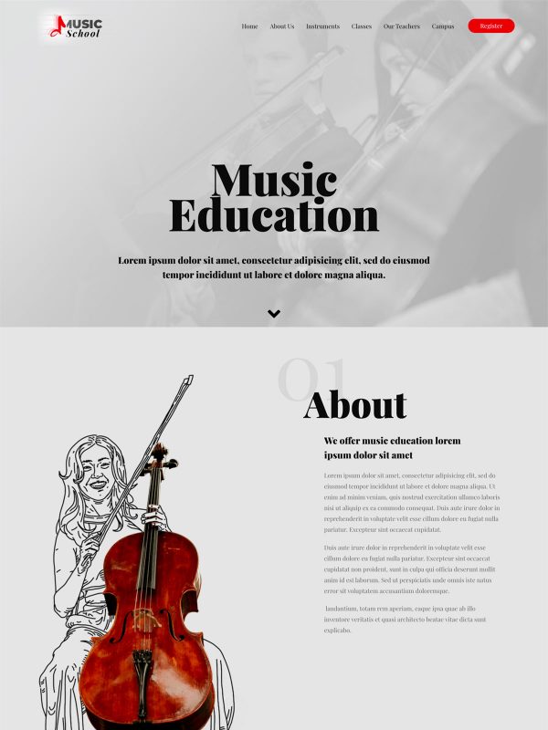 Music Melody Website Templates