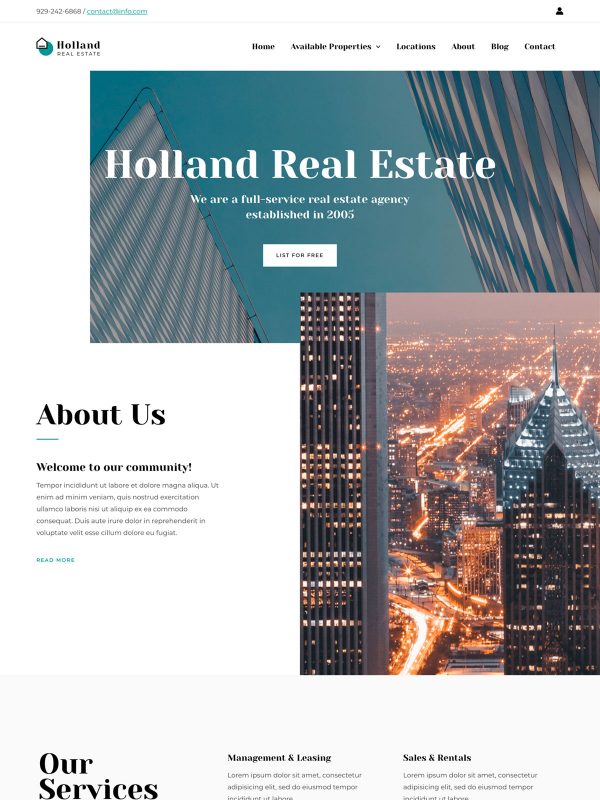 Best Real Estate Agency Website Templates